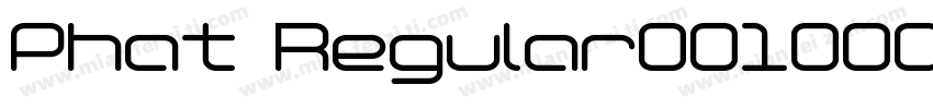 Phat Regular001000字体转换